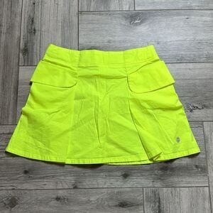 Christian Dior Girls Neon High Waist Pleated A-Line Mini Skirt Size 6